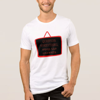 kühne "Frage alles" Philosophie Design Tri-Blend Shirt