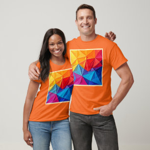 Kühne geometrische Prismen-Abstrakte Kunst T-Shirt