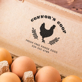 Kühne Gesteinsbauernbezeichnung Rustikales Hühnere Permastempel