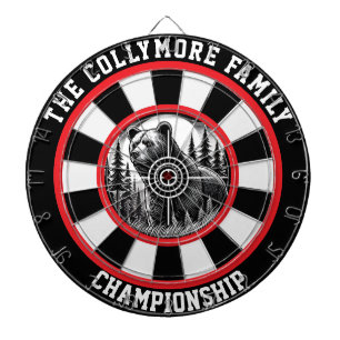 Kühne, grizzly Target Forest Art Dartscheibe