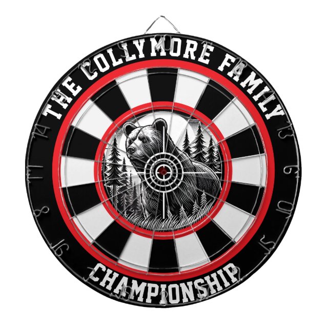 Kühne, grizzly Target Forest Art Dartscheibe (vorne)