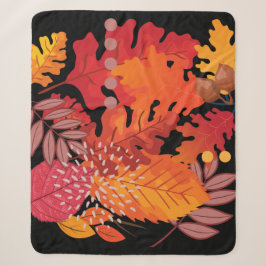 kühne Herbstleaves Medley Sherpa Blanket Sherpadecke