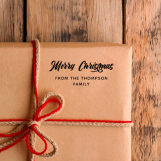 Kühne Kalligrafie frohe Weihnachten von Gummistempel