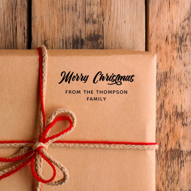 Kühne Kalligrafie frohe Weihnachten von Gummistempel (Von Creator hochgeladen)