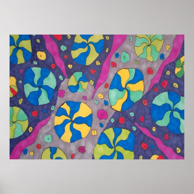 Kühne kosmische Kanadische Kunst Poster (Vorne)