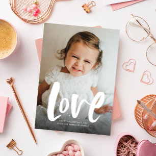 Kühne Liebe Valentinstag Fotokarte Feiertagskarte