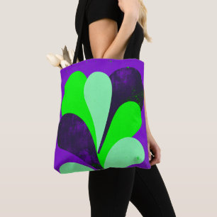 Kühne lila botanische Aussage Tasche