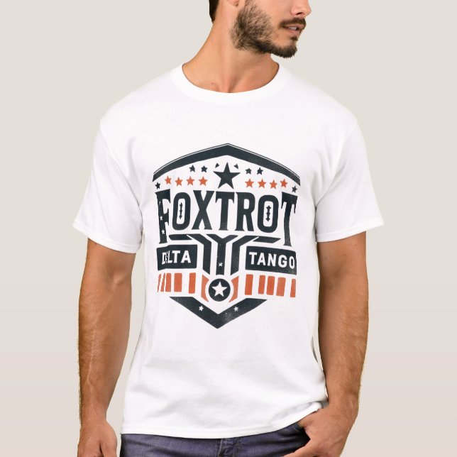 kühne, militärisch Inspiriert Foxtrot Delta Tango  T-Shirt (Vorderseite)
