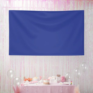 Kühne Minimal-Hochzeits-Einladung in Tiefblau Banner