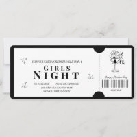 kühne Minimalistische Girls Night Voucher