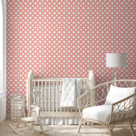 Kühne, moderne "Big Peach Circles"-Muster Tapete