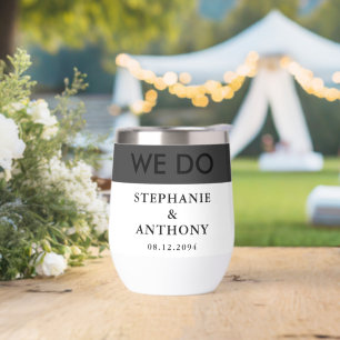 kühne moderne BW "We Do"-Hochzeit Sauberes Layou