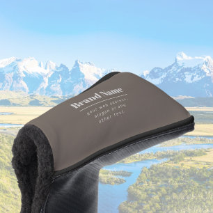 Kühne moderne dunkle und hellbeige Marke oder Unte Golf Headcover