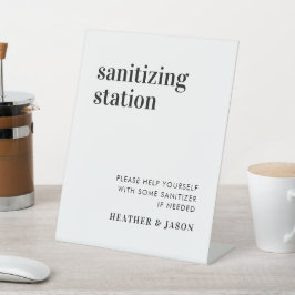 Kühne moderne Hochzeitsstation Sockelschild