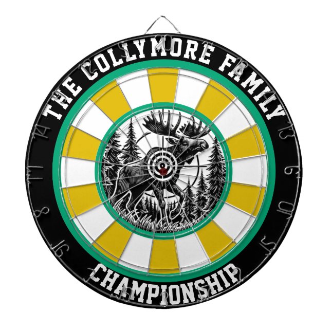 Kühne Moose Target Forest Art Dartscheibe (vorne)