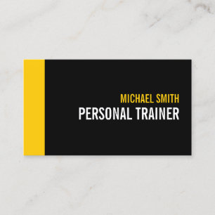 Kühne Personal Trainer für Schwarz und Farbe Visitenkarte