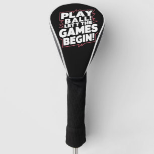 Kühne Play Ball Sport Zitat Kunst Golf Headcover