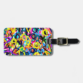 kühne Pop Art Gepäckanhänger