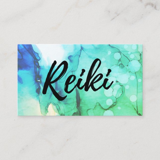 *~* Kühne Praktizierende Heiler Master Reiki Energ Visitenkarte (Vorderseite)