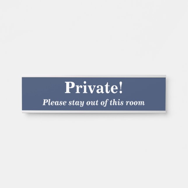 Kühne "Privat" Türzeichen Türschild (Vorderseite )
