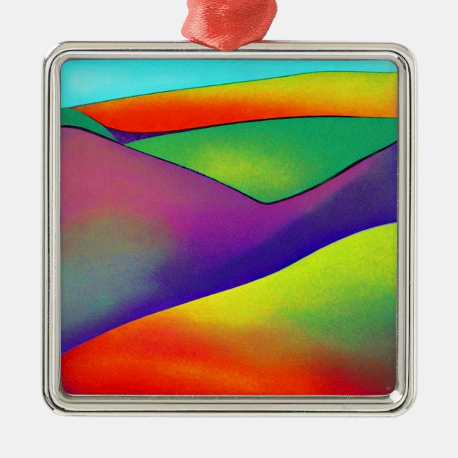 kühne Rainbow Hills Ornament Aus Metall (Vorne)