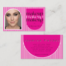 Kühne Retro-Makeup-Artist-Pink-Weiße-Fotostreifen 