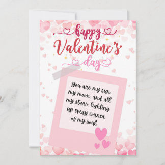 Kühne romantische Valentinstagskarte Feiertagskarte