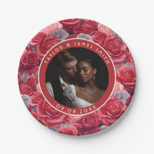 kühne Rose Minimalistische Hochzeiten Teller für B