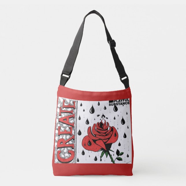 Kühne Rose Tote Bag Tragetaschen Mit Langen Trägern (Vorderseite)
