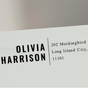 Kühne Sans Serife Rücksendeadresse Selbstfärbendes Permastempel