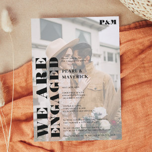 Kühne, Schwarz-weiße Foto-Gesprächspartei Einladung