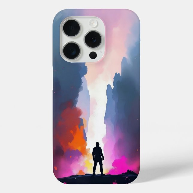 Kühne Silhouette Atemberaubende Sci-Fi-Lands Case-Mate iPhone Hülle (Rückseite)