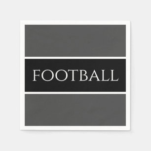 Kühne Sporty Dark Gray White Black Large Football Serviette