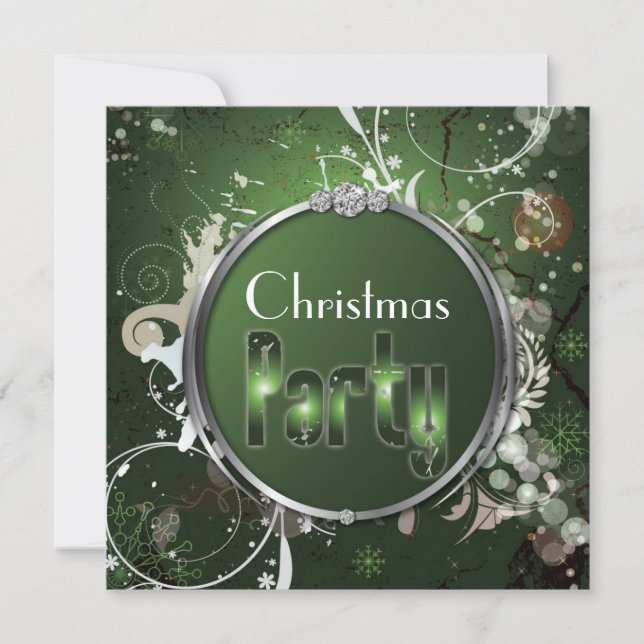 kühne stilvolle und moderne Weihnachtszeit-Party E Einladung (Vorderseite)