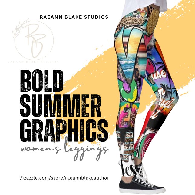 Kühne Summer Graphics Frauen Leggings (Von Creator hochgeladen)