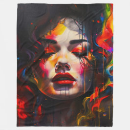 kühne Surreal Portrait Fleecedecke