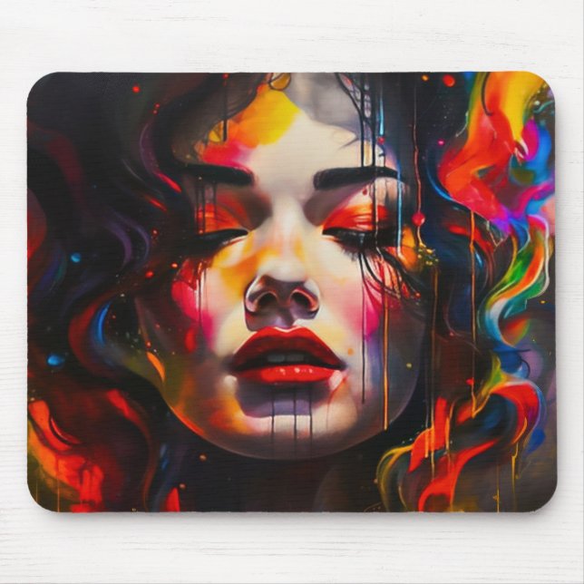 kühne Surreal Portrait Mousepad (Vorne)