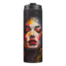kühne Surreal Portrait Thermosbecher