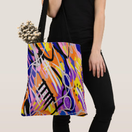 Kühne und expressive Abstrakte Kunst Tasche