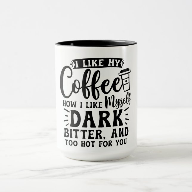 Kühne und fiery Coffee Lover's Tasse (Zentrum)