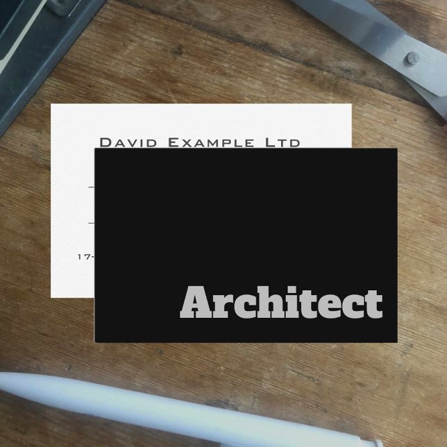 Kühne und klare Architekten Visitenkarte (Von Creator hochgeladen)