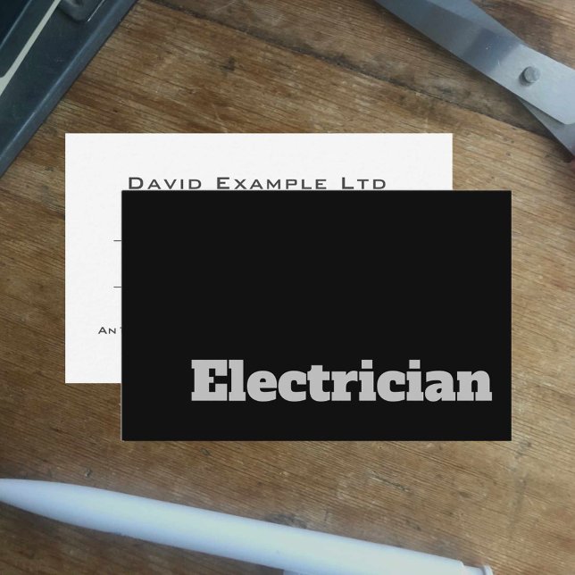 Kühne und klare elektrische Bauweise Visitenkarte (Von Creator hochgeladen)