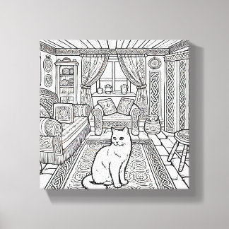 Kühne und leichte Katze #12 Leinwanddruck