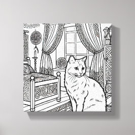 Kühne und leichte Katze #14 Leinwanddruck