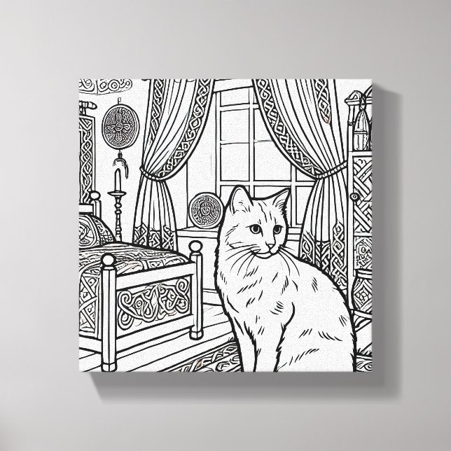 Kühne und leichte Katze #14 Leinwanddruck (Vorderseite)