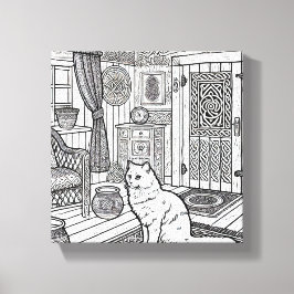 Kühne und leichte Katze #22 Leinwanddruck