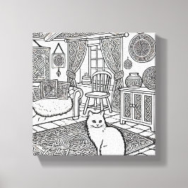 Kühne und leichte Katze #31 Leinwanddruck