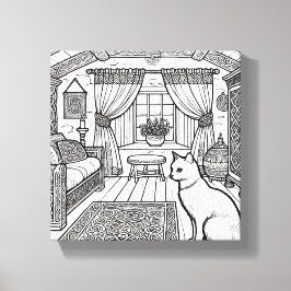 Kühne und leichte Katze #41 Leinwanddruck