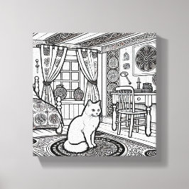 Kühne und leichte Katze #43 Leinwanddruck