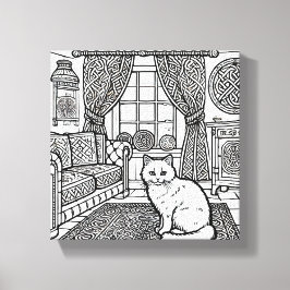 Kühne und leichte Katze #8 Leinwanddruck